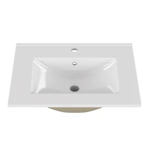 Zápustné umývadlo Houseland Luxo 60 cm biele