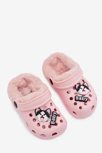 Detské šľapky Boto Foam s kožušinou