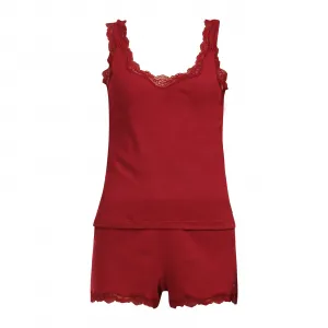Dámske pyžamo Tommy Hilfiger červené (UW0UW06215 XJS) M
