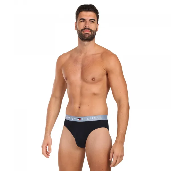 3PACK pánske slipy Tommy Hilfiger tmavo modré (UM0UM03575 0VM) S