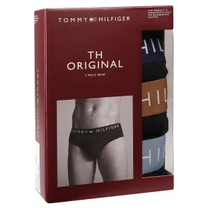 3PACK pánske slipy Tommy Hilfiger tmavo modré (UM0UM03575 0VM) S