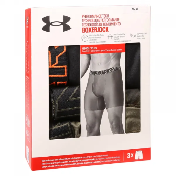 3PACK pánske boxerky Under Armour viacfarebné (1383879 392) M, trenky