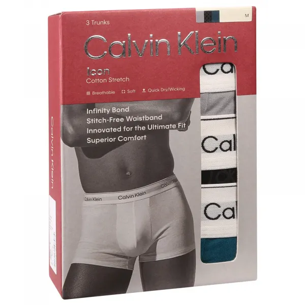 3PACK pánske boxerky Calvin Klein viacfarebné (NB4565-2VI) S, trenky