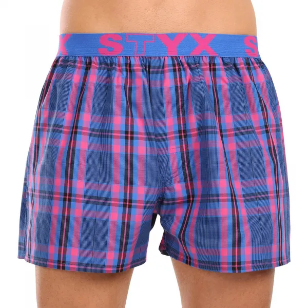 10PACK pánske trenky Styx športová guma viacfarebné (10B0901040) L, trenírky