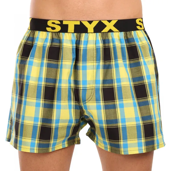 10PACK pánske trenky Styx športová guma viacfarebné (10B0901040) L, trenírky