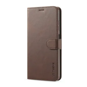 IMEEKE Peňaženkový kryt Xiaomi Poco X3 NFC / X3 Pro tmavohnedý
