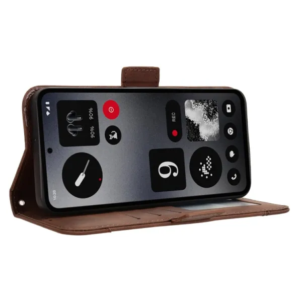 SLOT Peňaženkový obal pre CMF Phone 1 hnedý