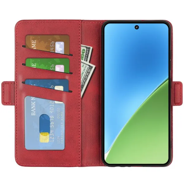 SIDE Peňaženkové puzdro pre Xiaomi 15 červené
