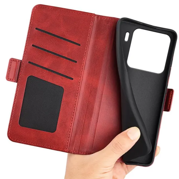 SIDE Peňaženkové puzdro pre Xiaomi 15 červené