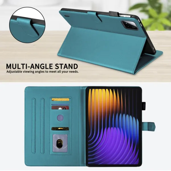 LATTICE Zaklápacie puzdro pre Xiaomi Pad 7 / 7 Pro / Pad 8 / Pad 8 Pro zelené