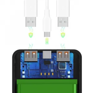 WOZINSKY WPOWER WPBBK-2 Externá nabíjačka 10 000 mAh čierna