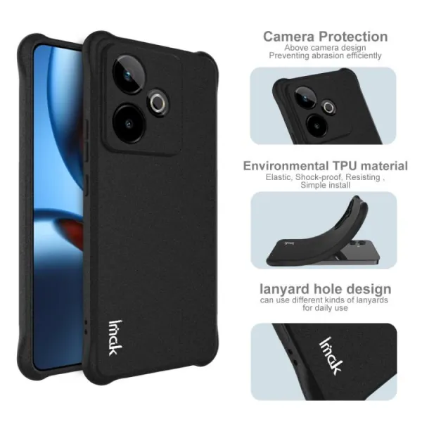 IMAK Ochranný obal pre Realme GT 7 5G / Realme GT 7T 5G MATTE BLACK