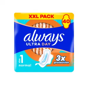 Always Ultra Day Normal hygienické vložky (veľkosť 1) vložky s krídelkami 40 ks]