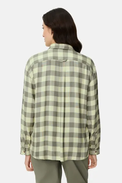 Košeľa Camel Active Blouse Lime Green Check