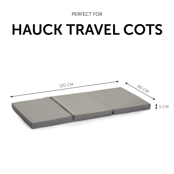 Hauck Skladací matrac 120*60 cm grey
