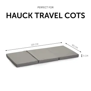 Hauck Skladací matrac 120*60 cm grey