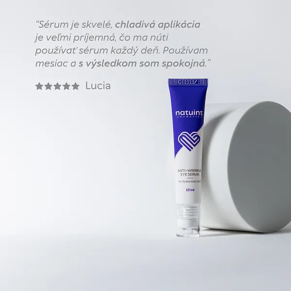 Natuint cosmetics - Očne sérum 4x kyselina hyalurónová