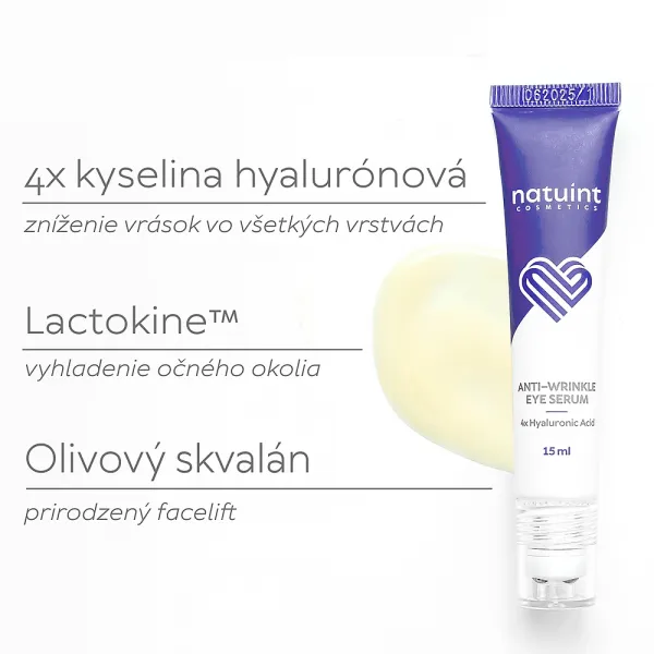 Natuint cosmetics - Očne sérum 4x kyselina hyalurónová