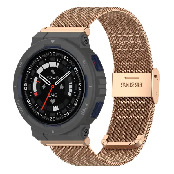 BStrap Milanese remienok na Xiaomi Amazfit Active Edge, rose gold