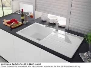 VILLEROY & BOCH VILLEROY & BOCH - Keramický drez Architectura 60 Graphit nástavný 1000 x 510 bez excentra 336001i4