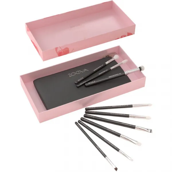 ZOEVA It's All About The Eyes Brush Set Sada štetcov s taštičkou 1 ks