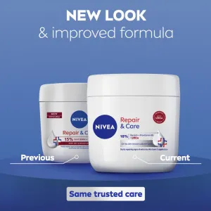 NIVEA Repair & Care Urea regeneračný telový krém pre suchú až veľmi suchú pokožku 400 ml
