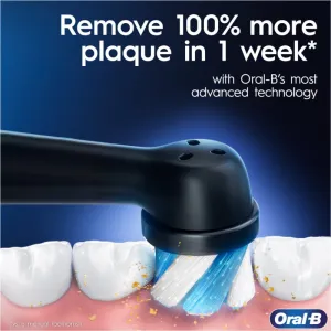 Oral-B iO White Clean elektrická zubná kefka s puzdrom na nabíjačku Matte Black 1 ks