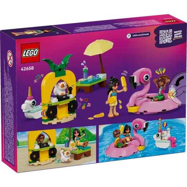 LEGO® Friends 42658 Zábava pri bazéne s jednorožcom a plameniakom