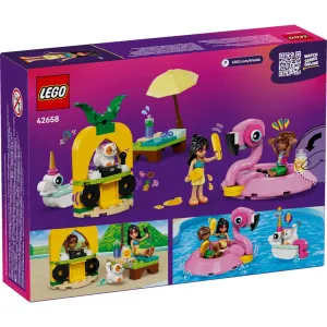 LEGO® Friends 42658 Zábava pri bazéne s jednorožcom a plameniakom