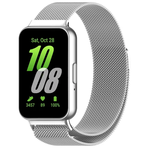 BStrap Milanese remienok na Samsung Galaxy Fit 3, silver