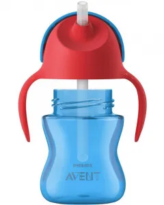 Philips AVENT Hrnček 200 ml Bendy s ohybnou slamkou chlapec+darček PETITE&MARS Miska 6m+