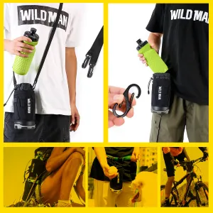 Wild Man R1 puzdro na fľašu na bicykel 1L, čierne