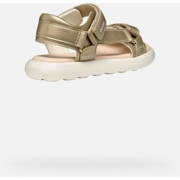 Gold Girls Sandals Geox Puffypop - Girls