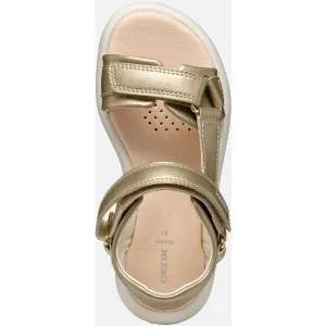 Gold Girls Sandals Geox Puffypop - Girls