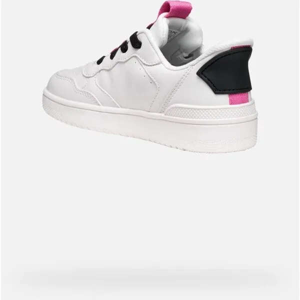 White Girls Geox Washiba Fast In Sneakers - Girls