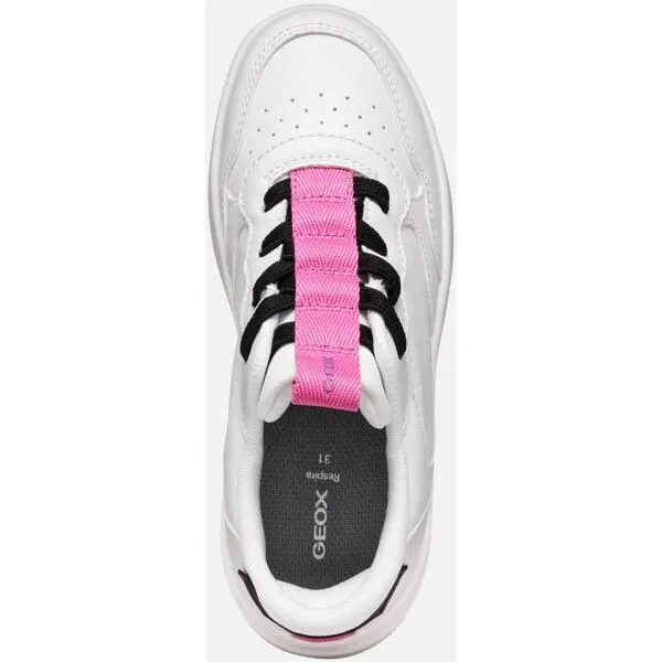 White Girls Geox Washiba Fast In Sneakers - Girls