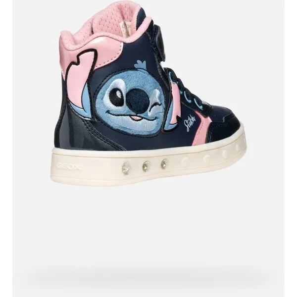 Dark Blue Girls Geox Skylin Sneakers - Girls