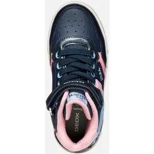 Dark Blue Girls Geox Skylin Sneakers - Girls