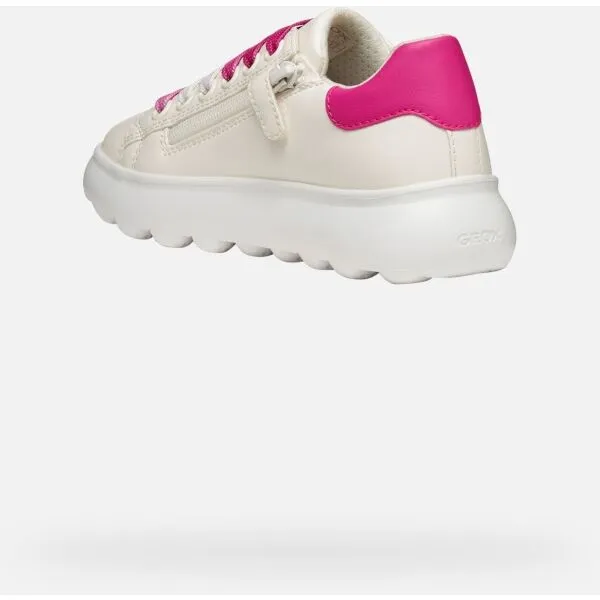 White Girls Geox Puffypop Sneakers - Girls