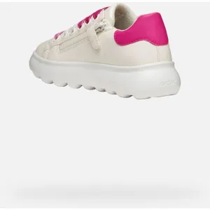 White Girls Geox Puffypop Sneakers - Girls