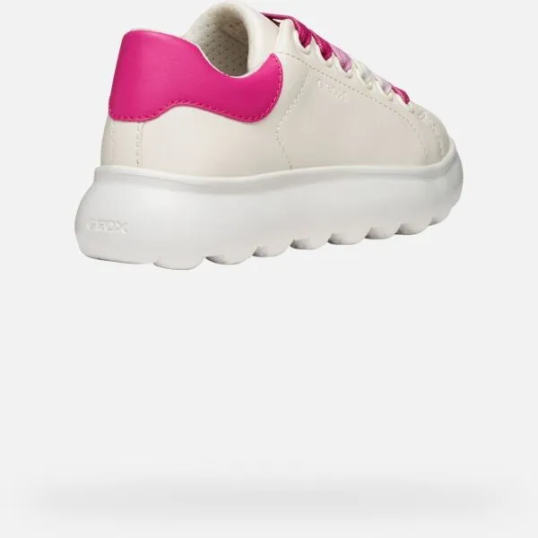 White Girls Geox Puffypop Sneakers - Girls