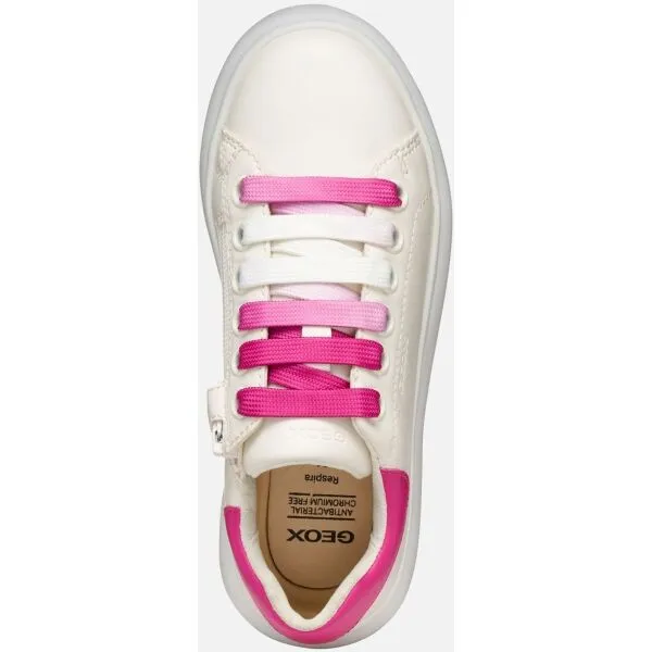 White Girls Geox Puffypop Sneakers - Girls