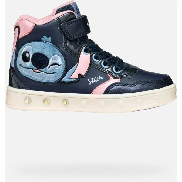 Dark Blue Girls Geox Skylin Sneakers - Girls