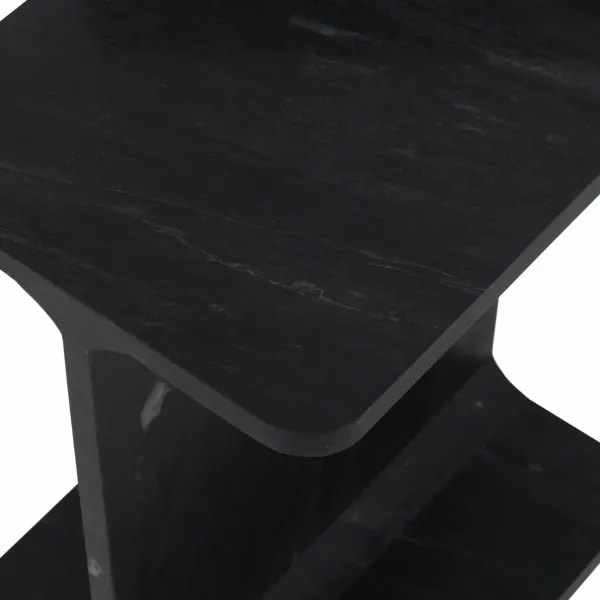 LivinHill Odkládací stolek Avola 30 cm černý mramor