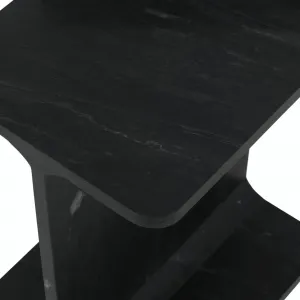 LivinHill Odkládací stolek Avola 30 cm černý mramor