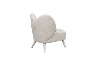 LivinHill Designové křeslo Leith lounge bouclé béžové