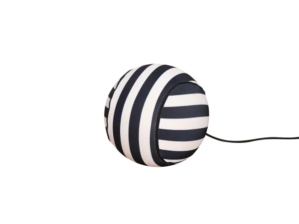 LivinHill Designové křeslo Nua s podnožkou bílé/černé