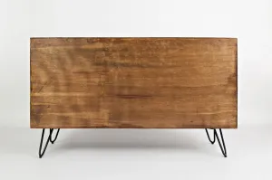 LivinHill Komoda Avola 137 cm z masivu černá/ořech