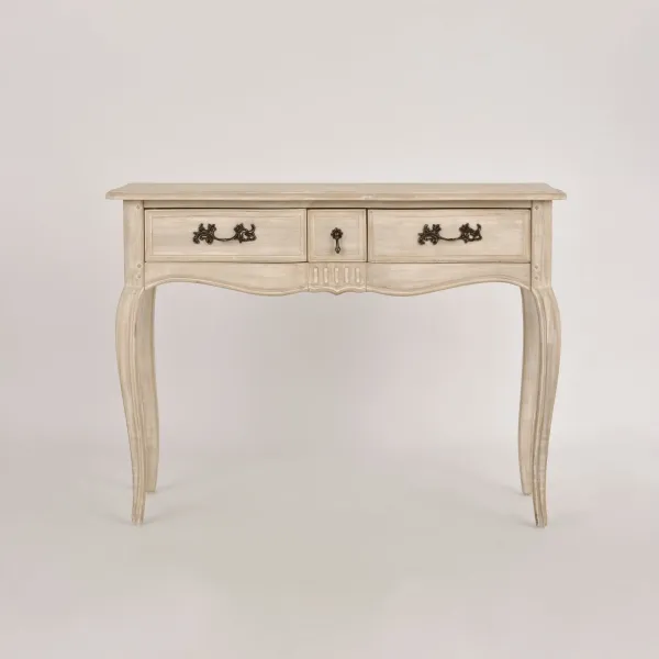LivinHill Konzolový stolek Venezia 110 cm z masivu béžový