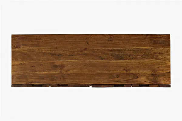 LivinHill Komoda Avola 137 cm z masivu černá/ořech